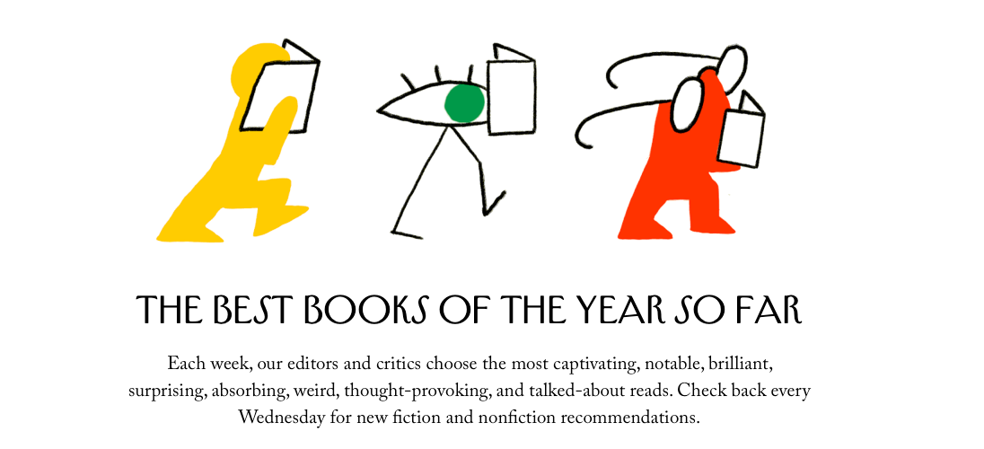 Screenshot of The New Yorker Best Books feature